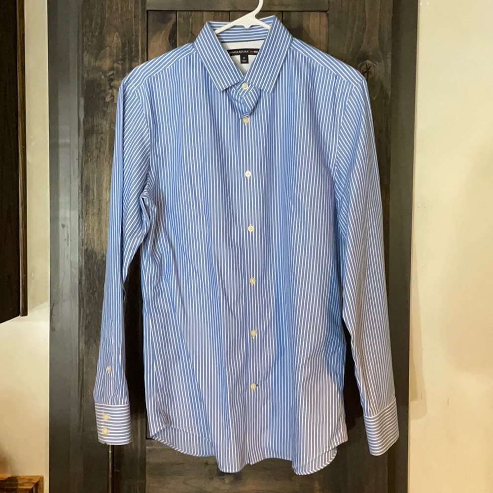 M’s Banana Republic Mad Men Dress Shirt Medium
